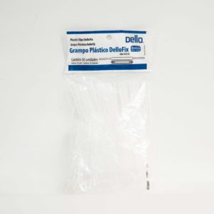 GRAMPO PLASTICO P/ 300 FOLHAS BRANCO - C/ 50 UNID - DELLO