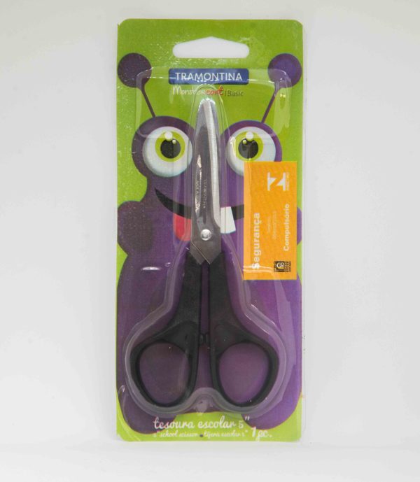TESOURA DE USO GERAL 13CM (5") - CABO PLASTICO - TRAMONTINA
