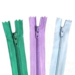 ZIPER FINO FIXO 10CM AZUL MARINHO - SANCRIS