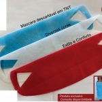 MASCARA DESCARTAVEL EM TNT 90g C/ ENCAIXE ORELHAS COR PRETA - UNIVERSO