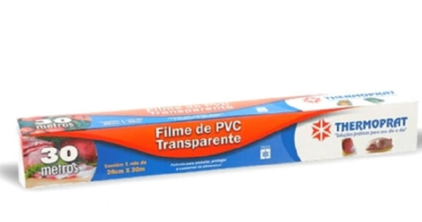 FILME PVC TRANSPARENTE 28cm X 30m - THERMOPRAT